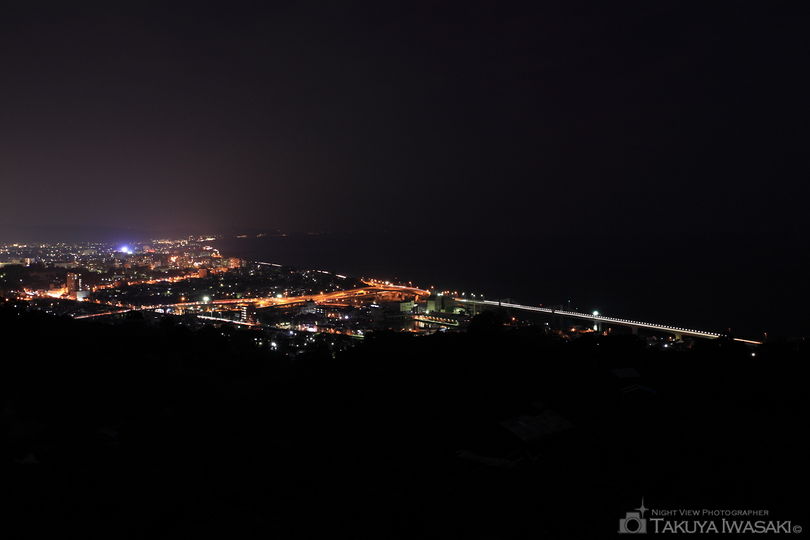 石垣山一夜城付近の夜景スポット写真（1）