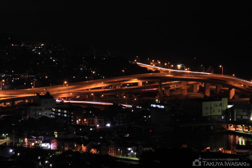 石垣山一夜城付近の夜景スポット写真（2）