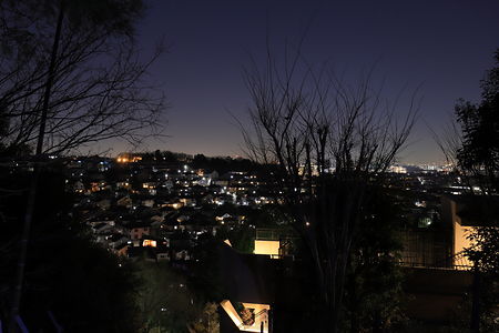 千代ヶ丘方面の夜景を望む