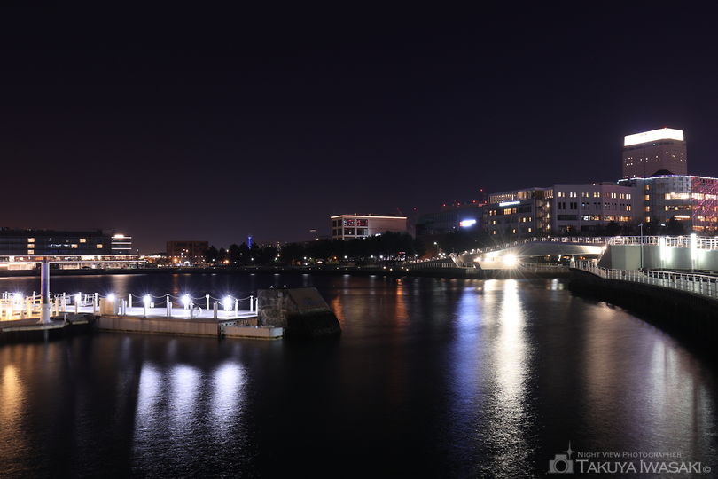 ぷかり桟橋の夜景スポット写真（2）