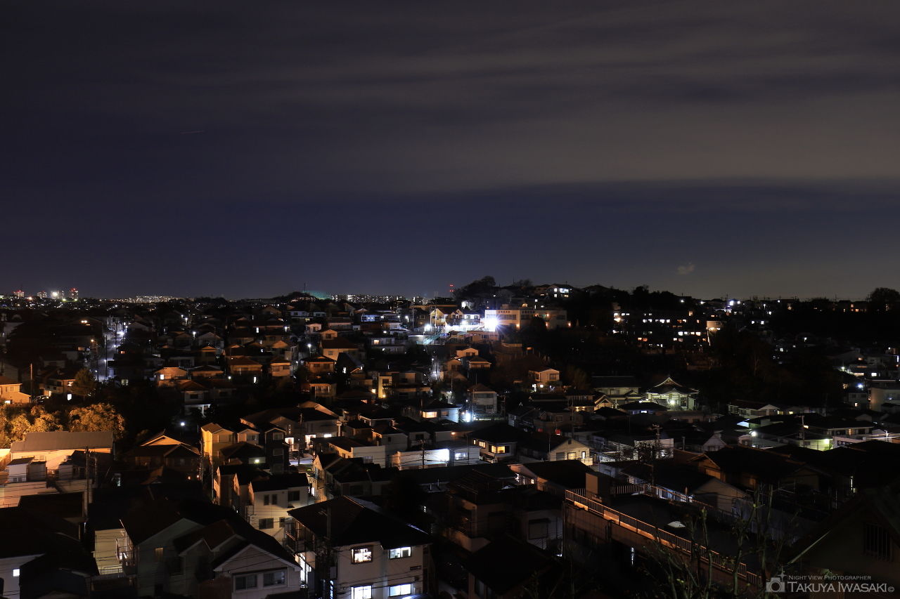 岡村公園前の夜景スポット写真（2）
