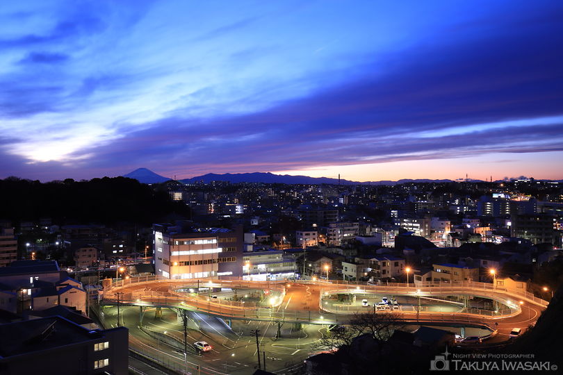 稲荷坂の夜景スポット写真（2）