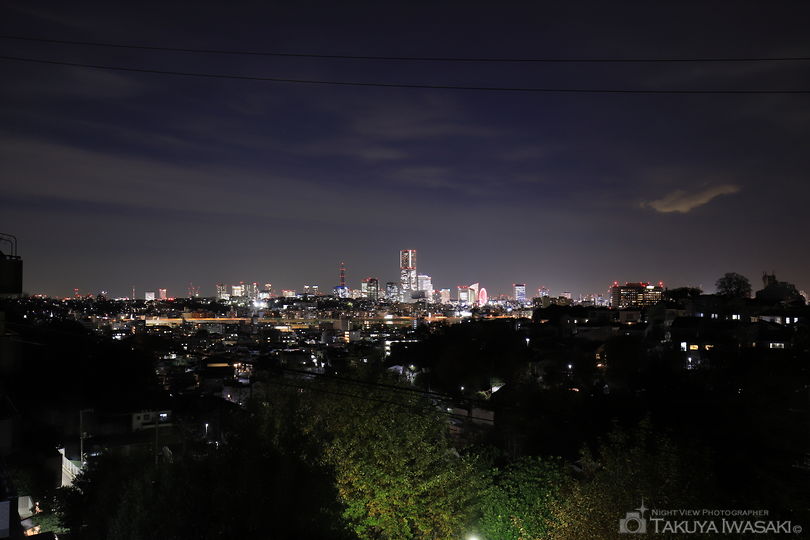 蒔田見晴らし公園の夜景スポット写真（1）