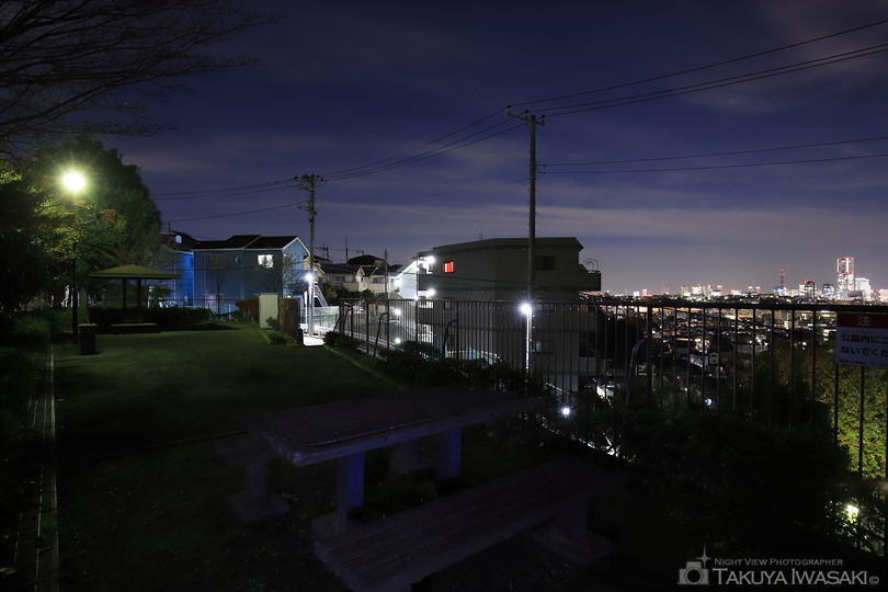 蒔田見晴らし公園の夜景スポット写真（3）