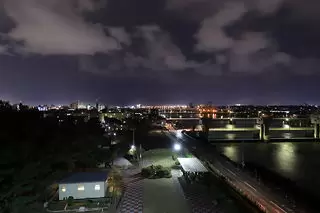 関分記念公園の夜景