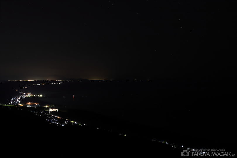 弥彦山 日本海側の夜景スポット写真（2）