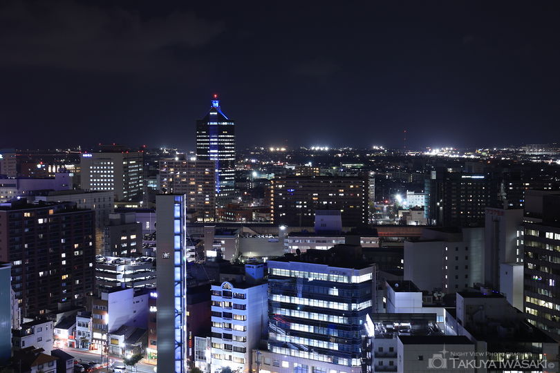 富山市役所 展望塔の夜景スポット写真（3）