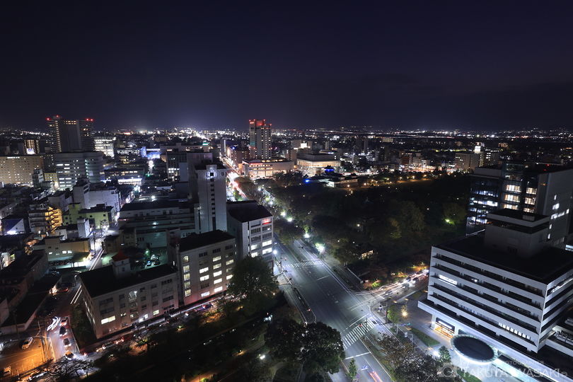 富山市役所 展望塔の夜景スポット写真（5）