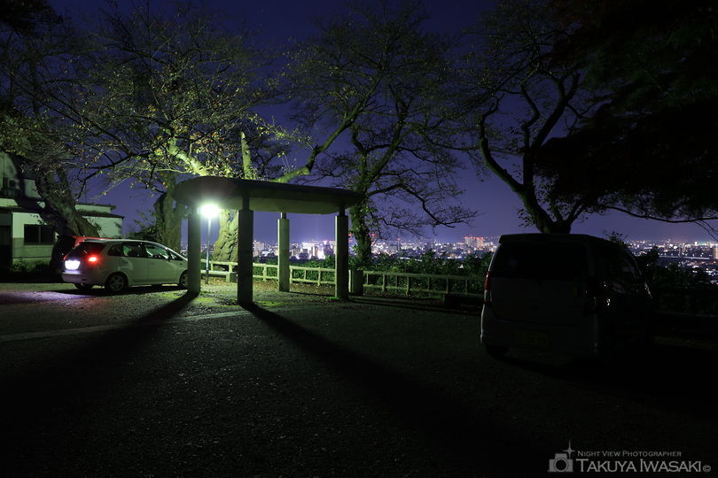 呉羽山公園 桜の広場展望台の夜景スポット写真（5）
