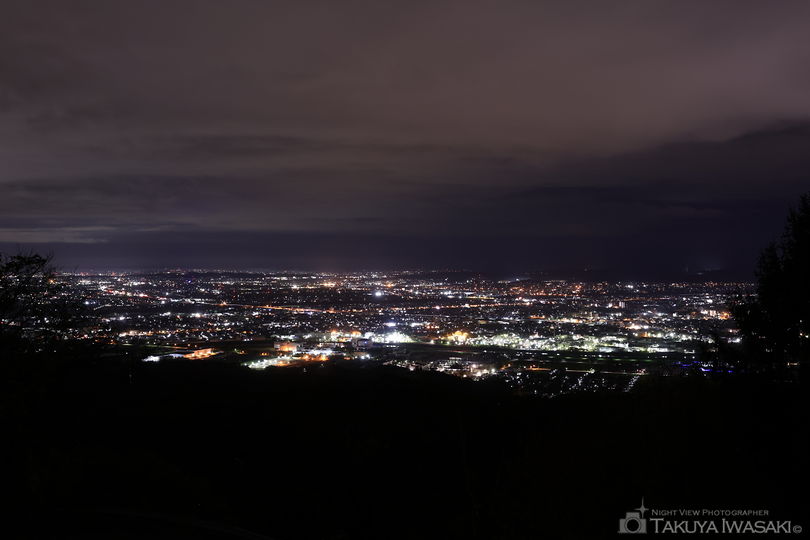 二上山 展望広場の夜景スポット写真（1）