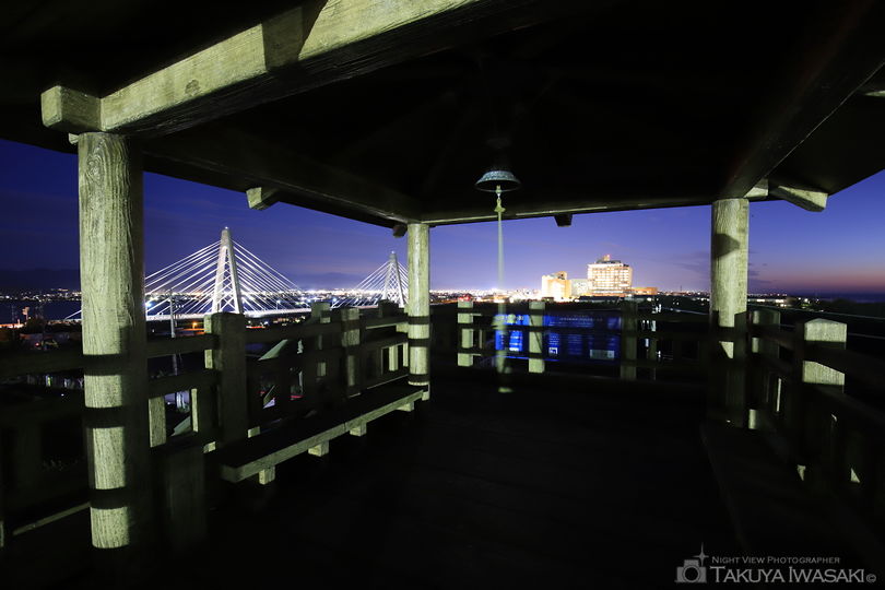 内灘町総合公園 木製展望台の夜景スポット写真（3）