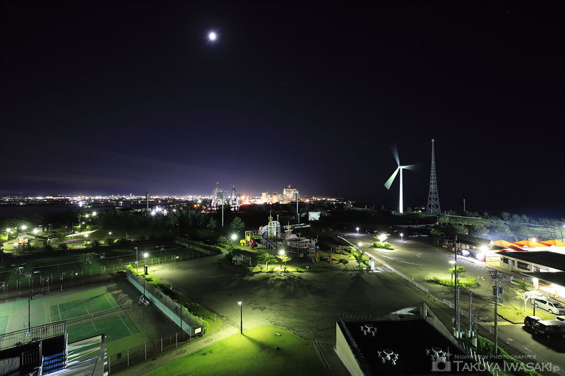 内灘町総合公園 円形展望台の夜景スポット写真（2）
