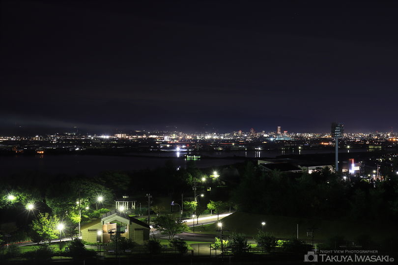 内灘町総合公園 円形展望台の夜景スポット写真（3）