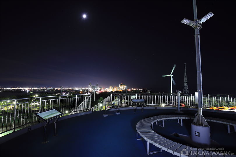 内灘町総合公園 円形展望台の夜景スポット写真（4）