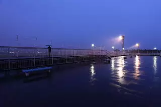 小松空港 送迎デッキの夜景