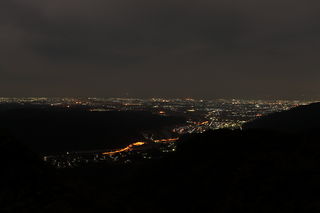 犀鶴林道の夜景スポット写真（1）class=