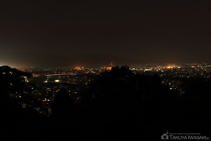 足羽山の夜景スポット写真（2）