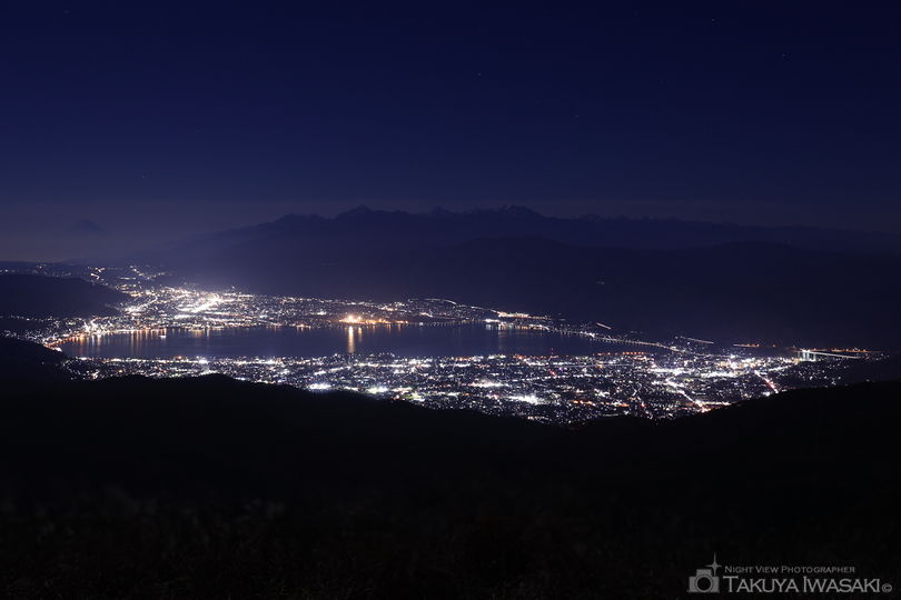 高ボッチの夜景スポット写真（2）