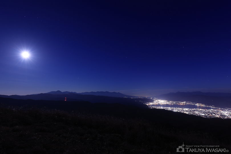 高ボッチの夜景スポット写真（4）