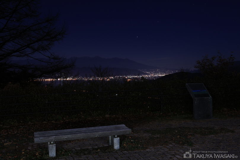 塩嶺王城パークラインの夜景スポット写真（2）