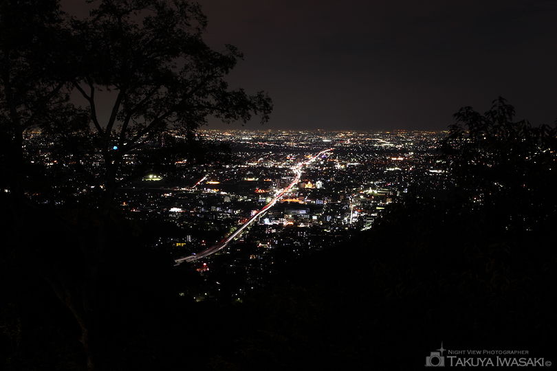 金華山岐阜城展望台の夜景スポット写真（1）