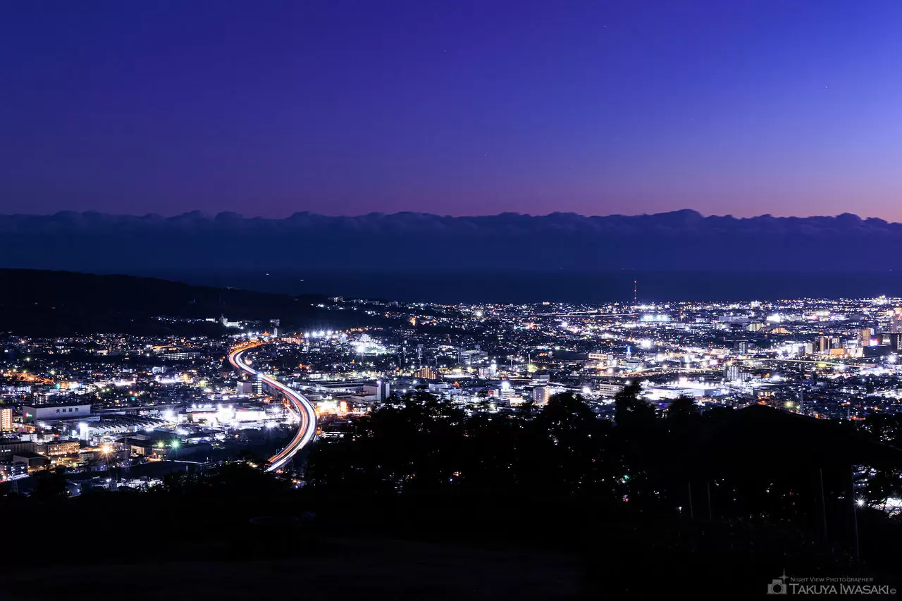梶原山公園の夜景（静岡県静岡市清水区）