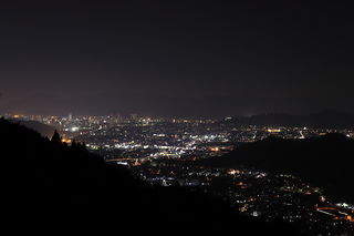 静岡市内の夜景を望む