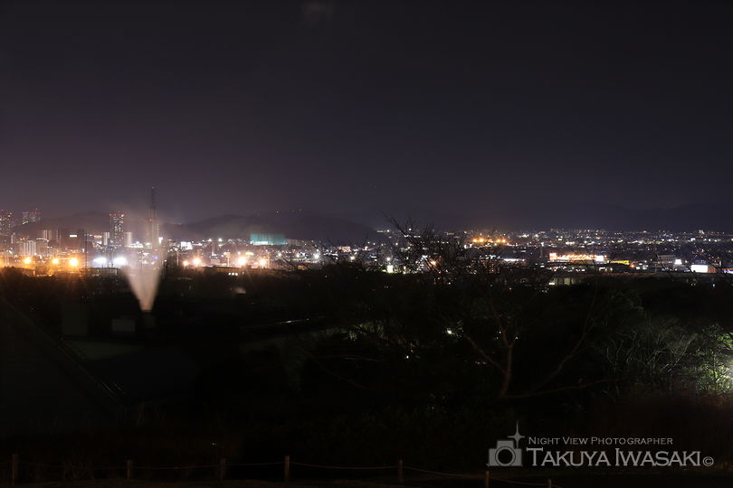 ロダンの丘の夜景スポット写真（1）