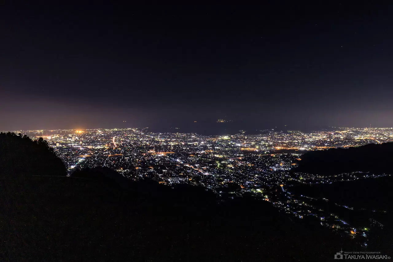 山原・無線中継所付近の夜景（静岡県静岡市清水区）