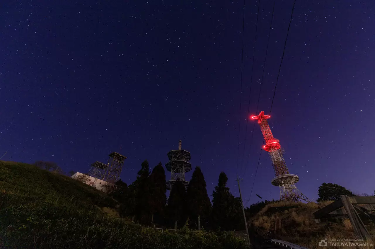 山原・無線中継所付近の夜景（静岡県静岡市清水区）