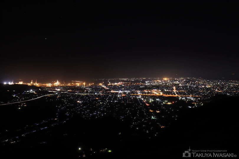 裏山原の夜景スポット写真（1）