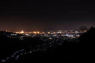 裏山原手前の夜景スポット写真（1）class=
