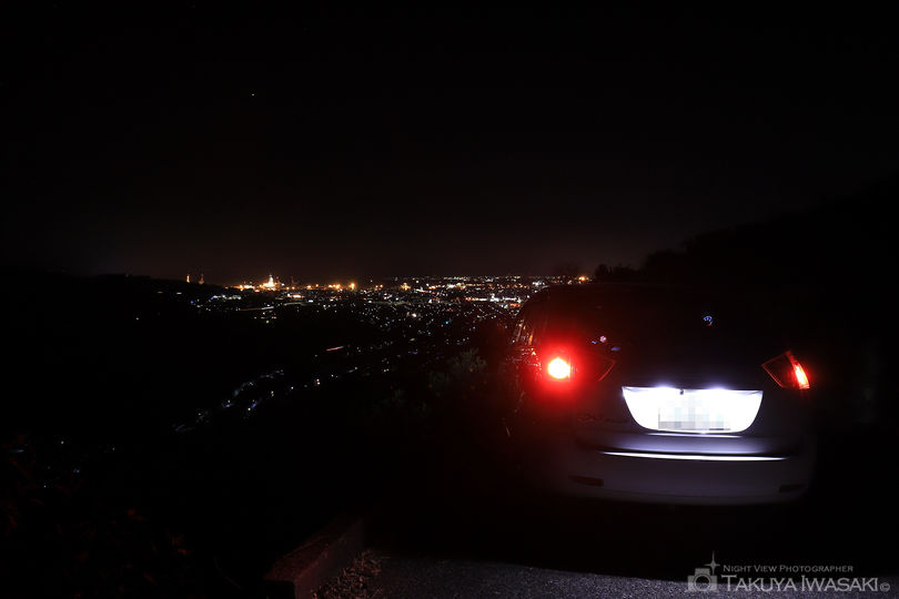 裏山原手前の夜景スポット写真（3）