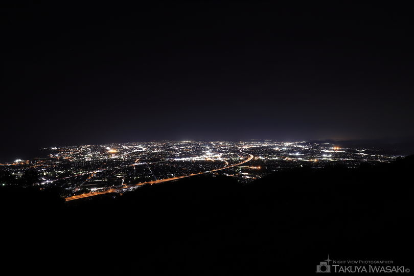 高草山の夜景スポット写真（1）