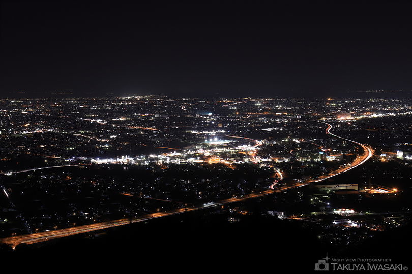 高草山の夜景スポット写真（2）