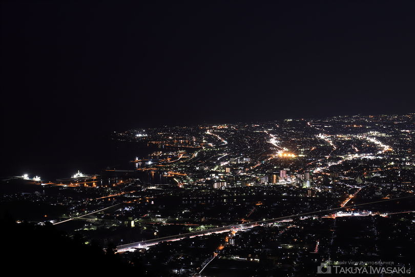高草山ハイキングコースの夜景スポット写真（3）