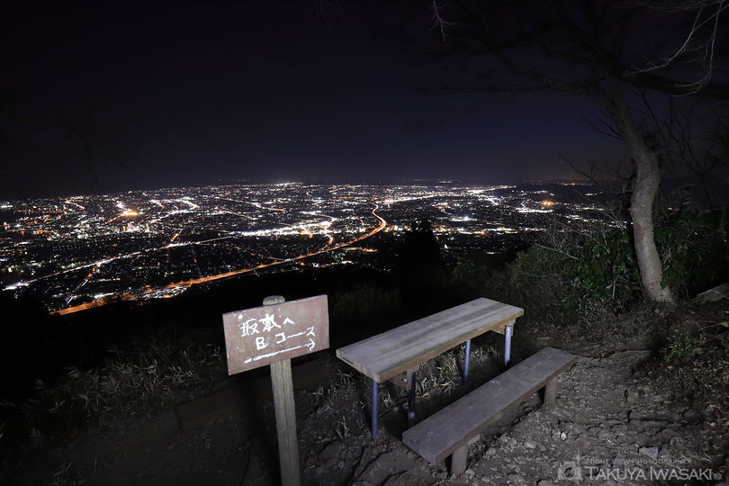 高草山ハイキングコースの夜景スポット写真（5）