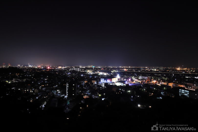 佐渡山の夜景スポット写真（1）
