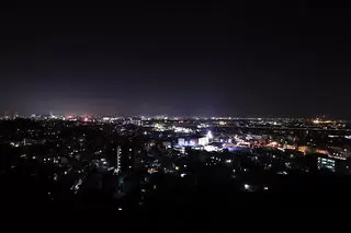 佐渡山の夜景