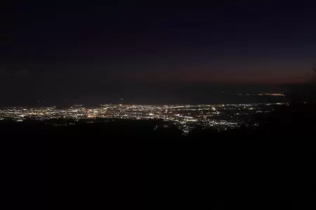 命の泉（芦ノ湖スカイライン）の夜景