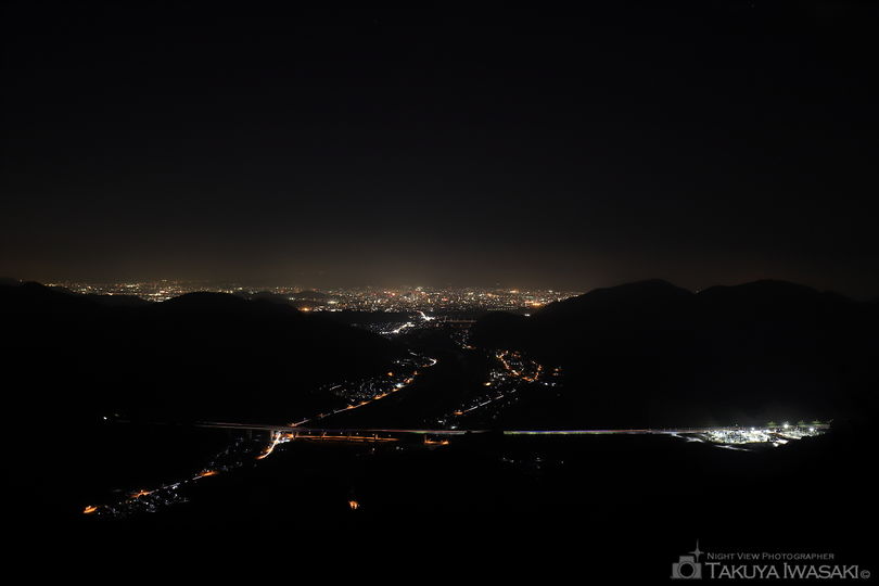 ダイラボウの夜景スポット写真（1）