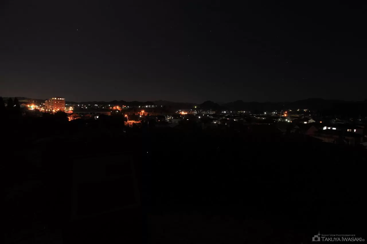 御子ヶ谷公園の夜景（静岡県藤枝市）