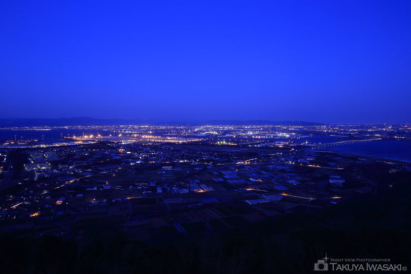 蔵王山展望台の夜景スポット写真（1）