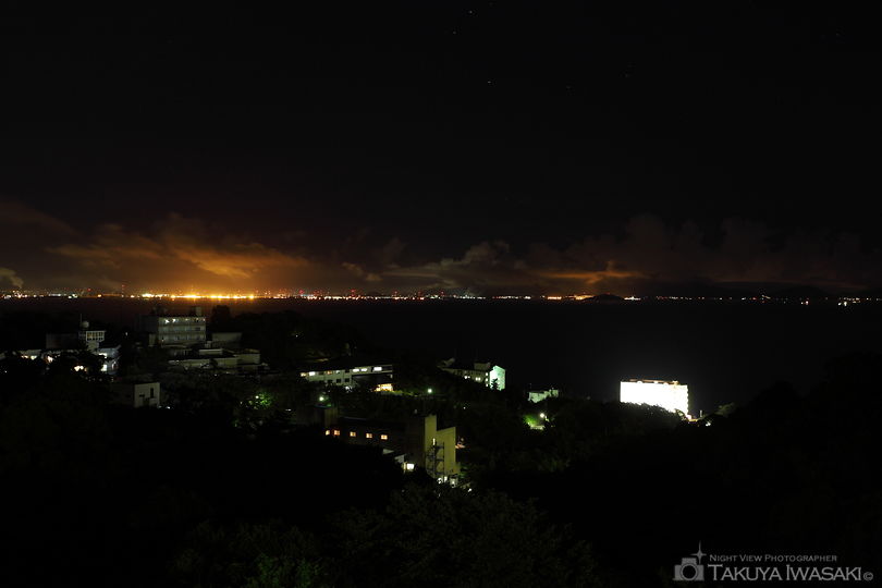 金剛寺本堂前の夜景スポット写真（1）