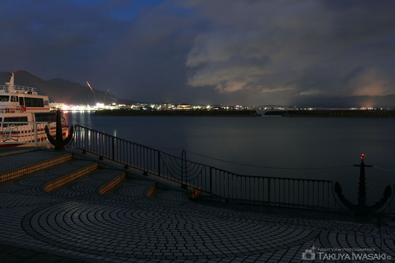 大津港の夜景スポット写真（2）