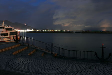 大津港の夜景スポット写真（2）class=