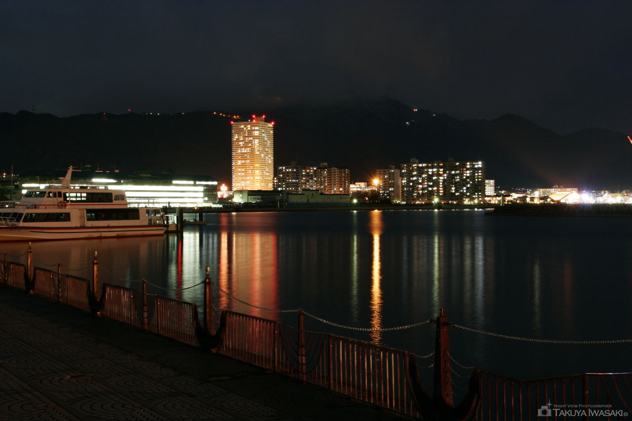 大津港の夜景スポット写真（3）