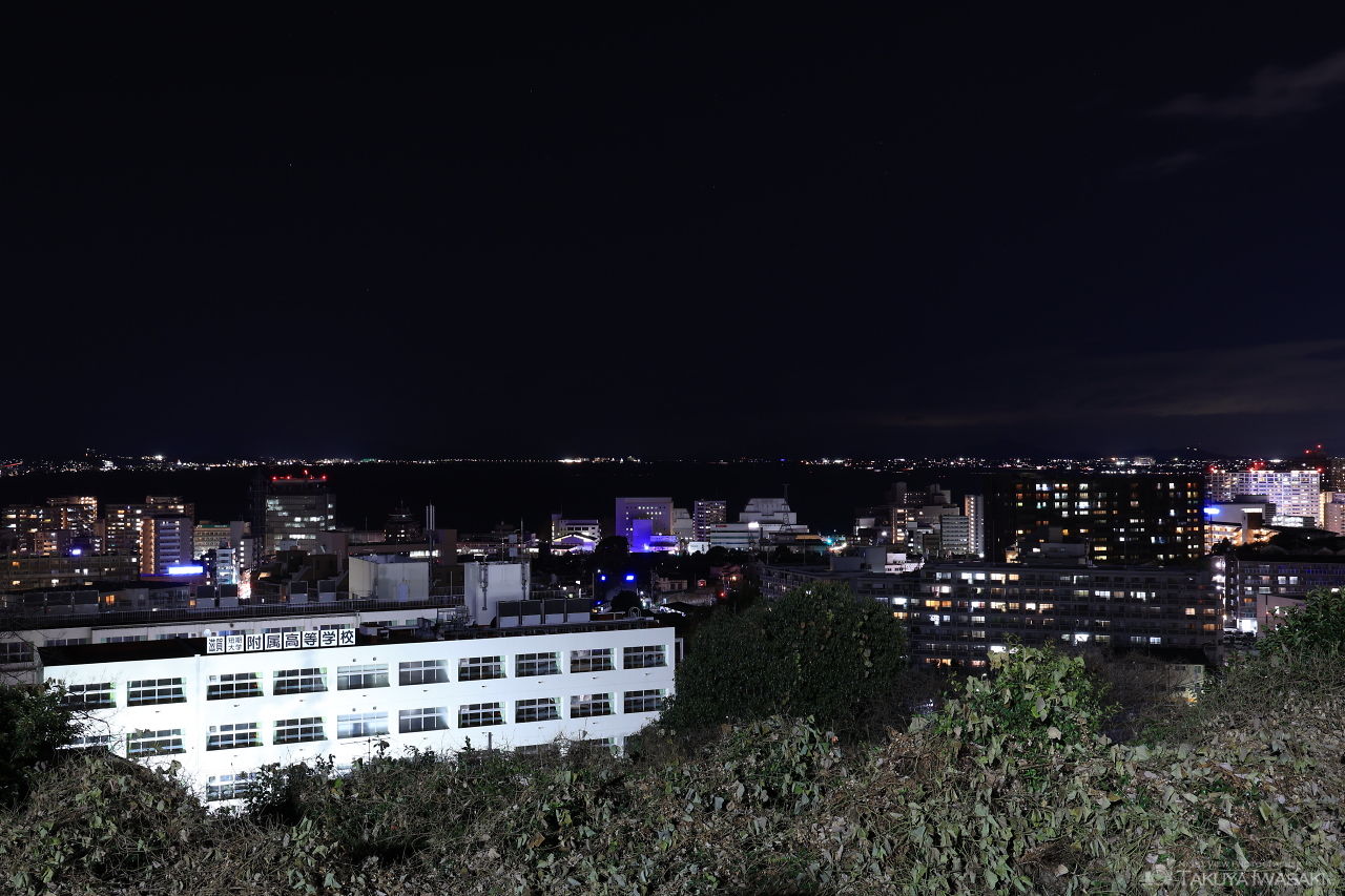 大津SA（上り）の夜景スポット写真（1）