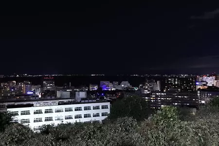 大津SA（上り）の夜景