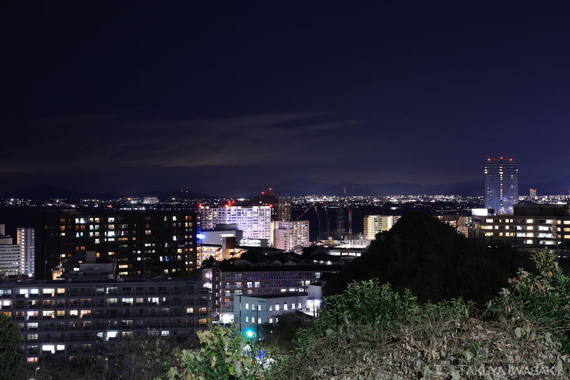 大津SA（上り）の夜景スポット写真（2）